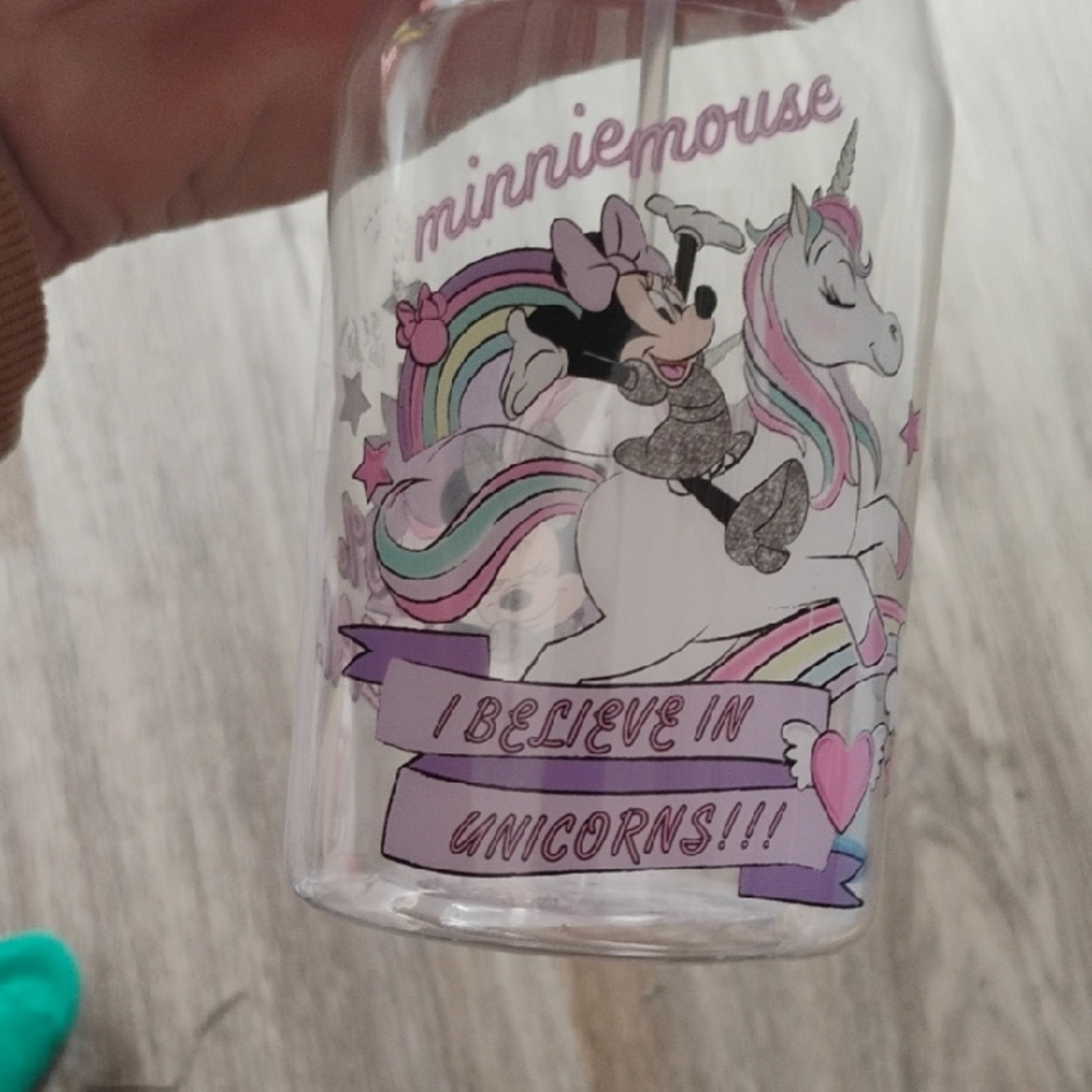 Disney Minnie Mouse & unicorn Spray Fan With Lanyard.